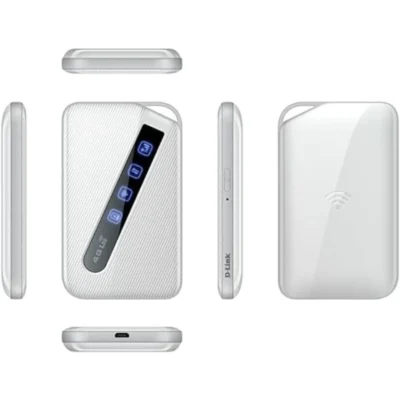 D-Link 4G/LTE Mobile Router, Connect Up To 8 Wi-Fi Devices, Sim Card Slot, Wifi Hotspot, Up To 12 Hours Battery, Micro-USB Port, White | DWR-930M