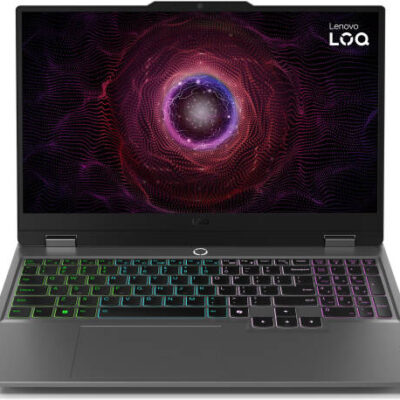 Lenovo LOQ 15ARP9 Gaming Laptop, 15.6" FHD IPS 144Hz Display, AMD Ryzen 5 7235HS, 12GB RAM, 512 GB SSD, Nvidia RTX 3050 6GB GPU, Backlit English US Keyboard, Windows 11, Luna Grey | 83JC0001US