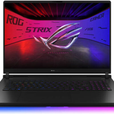 ASUS ROG Strix SCAR 18 Gaming Laptop, 18" WQXGA 240Hz HDR Display, Intel Core Ultra 9 275HX, 32GB RAM, 2TB M.2 SSD, NVIDIA RTX 5090 24GB, ENG RGB Backlit KB, Win 11 Pro, Eclipse Gray | G835LX-XS97