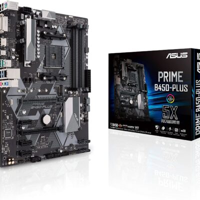 ASUS PRIME B450-PLUS AM4 AMD B450 SATA 6Gb/s USB 3.1 HDMI ATX AMD Motherboard | 90MB0YN0-M0EAY0